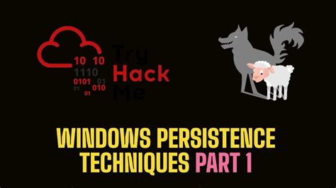 First let’s take a look at. . Windows local persistence thm